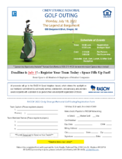 Golf Outing Registration Form